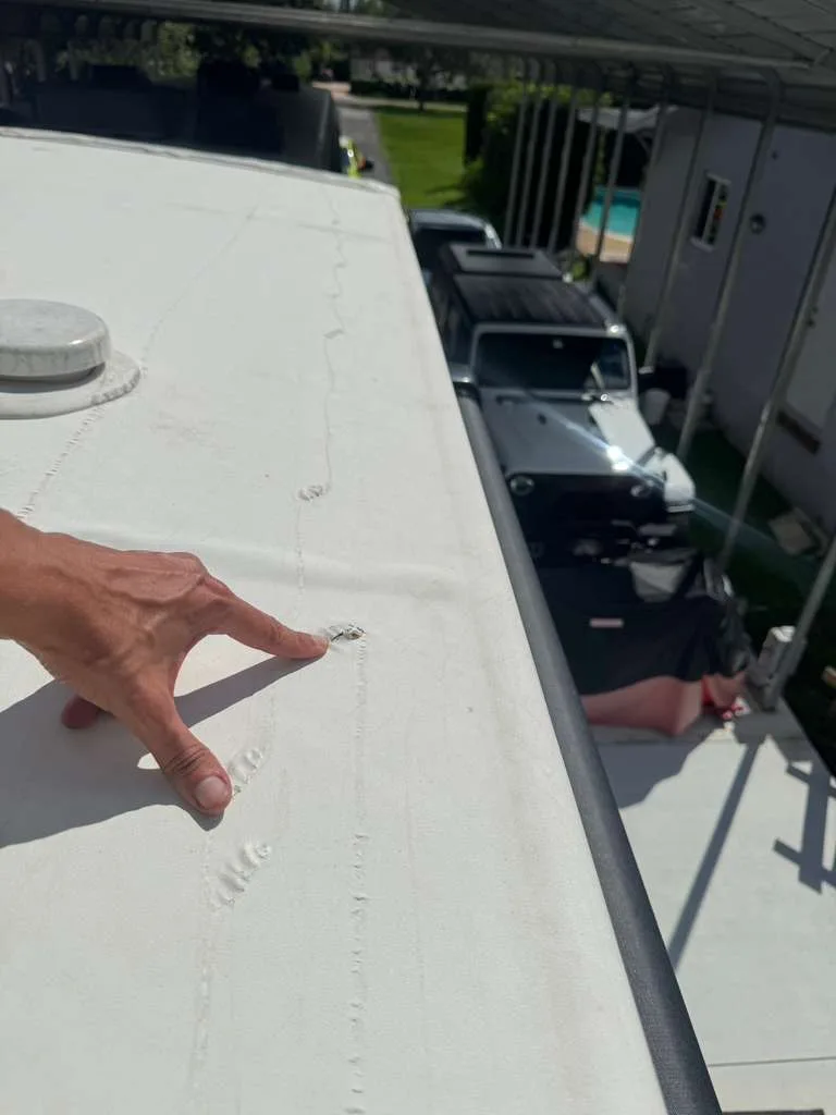 Sealing RV roof penetrations to protect against Hutchinson Island salt air and storm damage